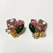 Vintage Multicolor Large Bijoux Earrings ①