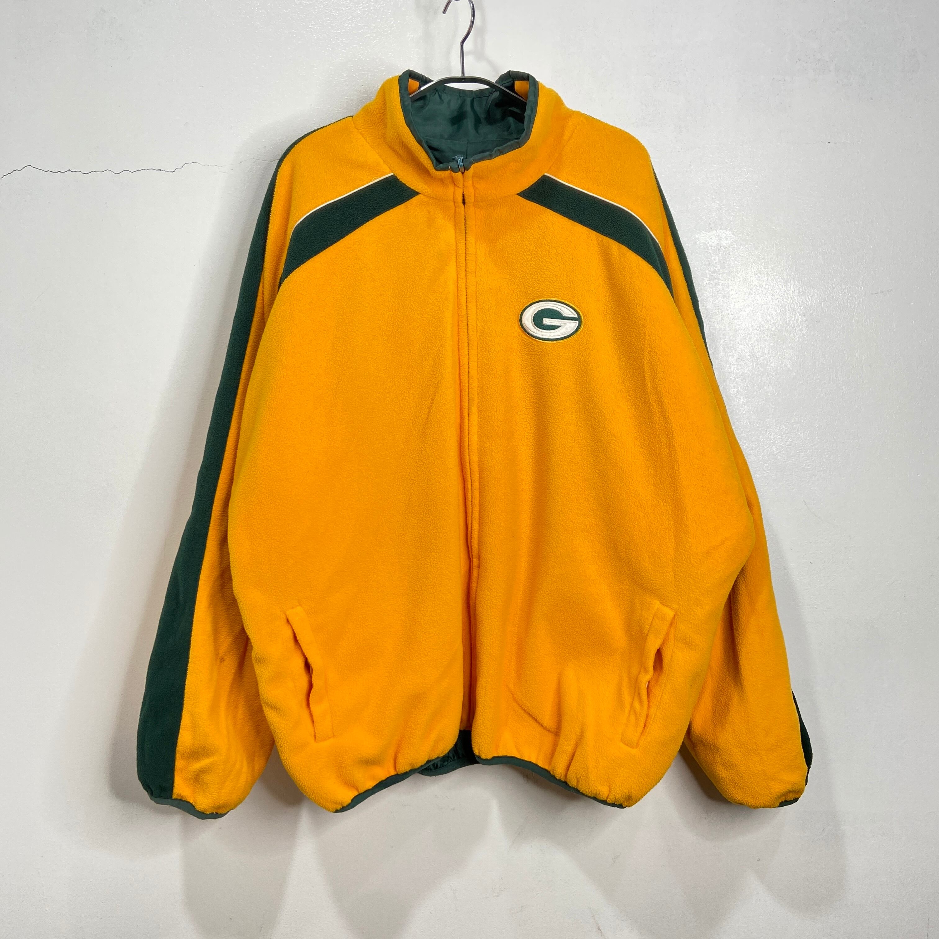 古着 90s NFL パッカーズ リーボック ナイロン ジャケット グリーン