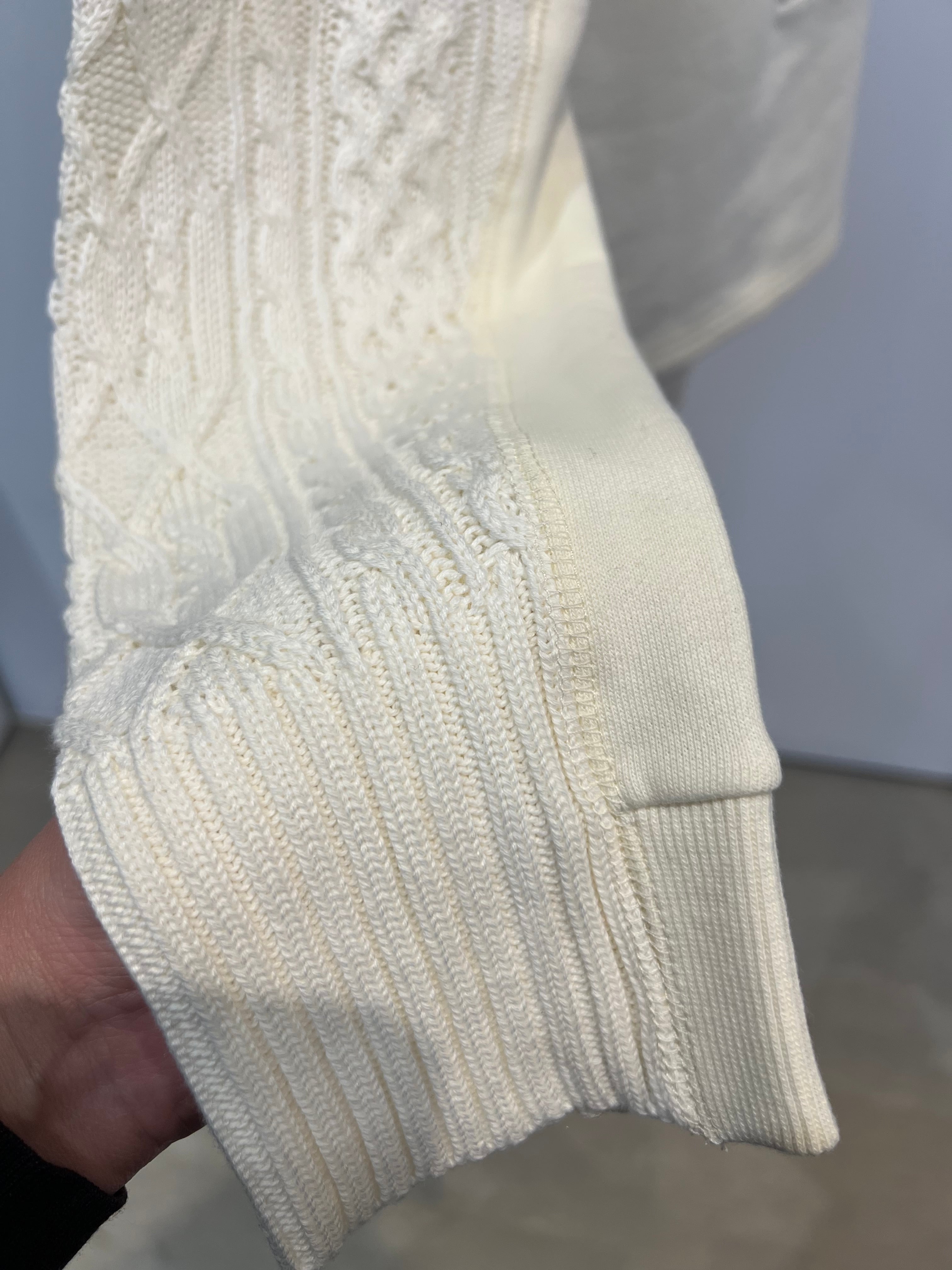 【SELECT】スウェット×ニット　ハーフZIP プルオーバー