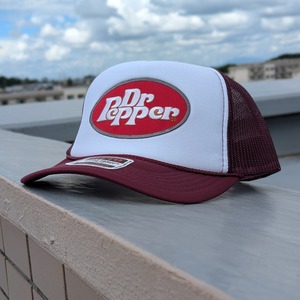 ♧【 OTTO CAP オットーキャップ 】 『 Dr. Pepper ドクター・ペッパー 』 トラッカーキャップ/ メッシュキャップ / burgundy バーガンディ 〚アメリカン雑貨 アメトイ〛