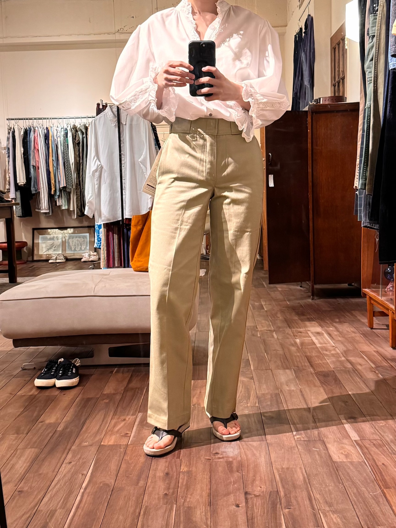 【Dead stock】1990's "Dickies"レディース ワークパンツ MADE IN USA