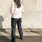 丸模様の柄が可愛いトップス 柄スリーブTシャツ｜グリーン｜サムネイル10