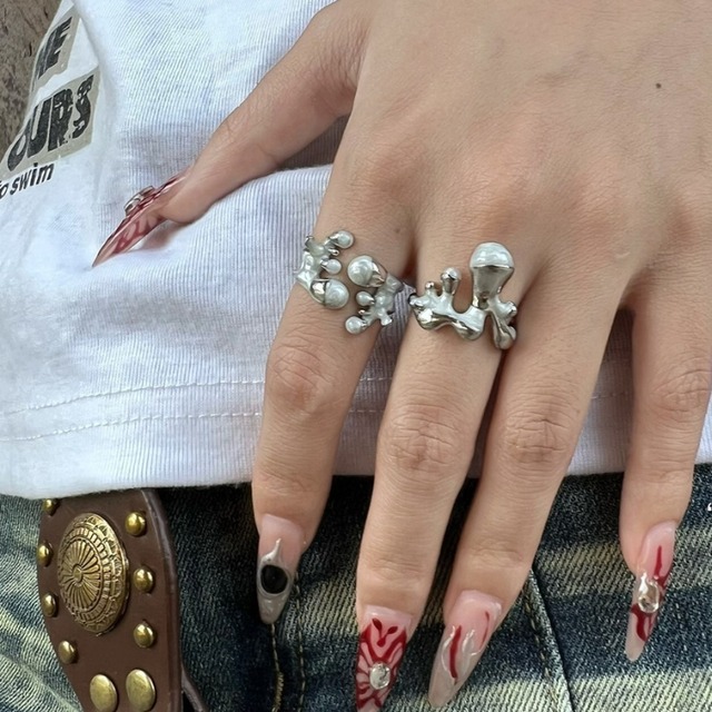 drop design ring　ドロップデザインリング　J1166