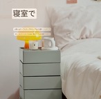 多機能ストレージカート 収納ワゴン キャスター付き モダンデザイン インテリア収納 移動式 多段収納 ハンドル付き 整理整頓 省スペース リビング収納 寝室収納