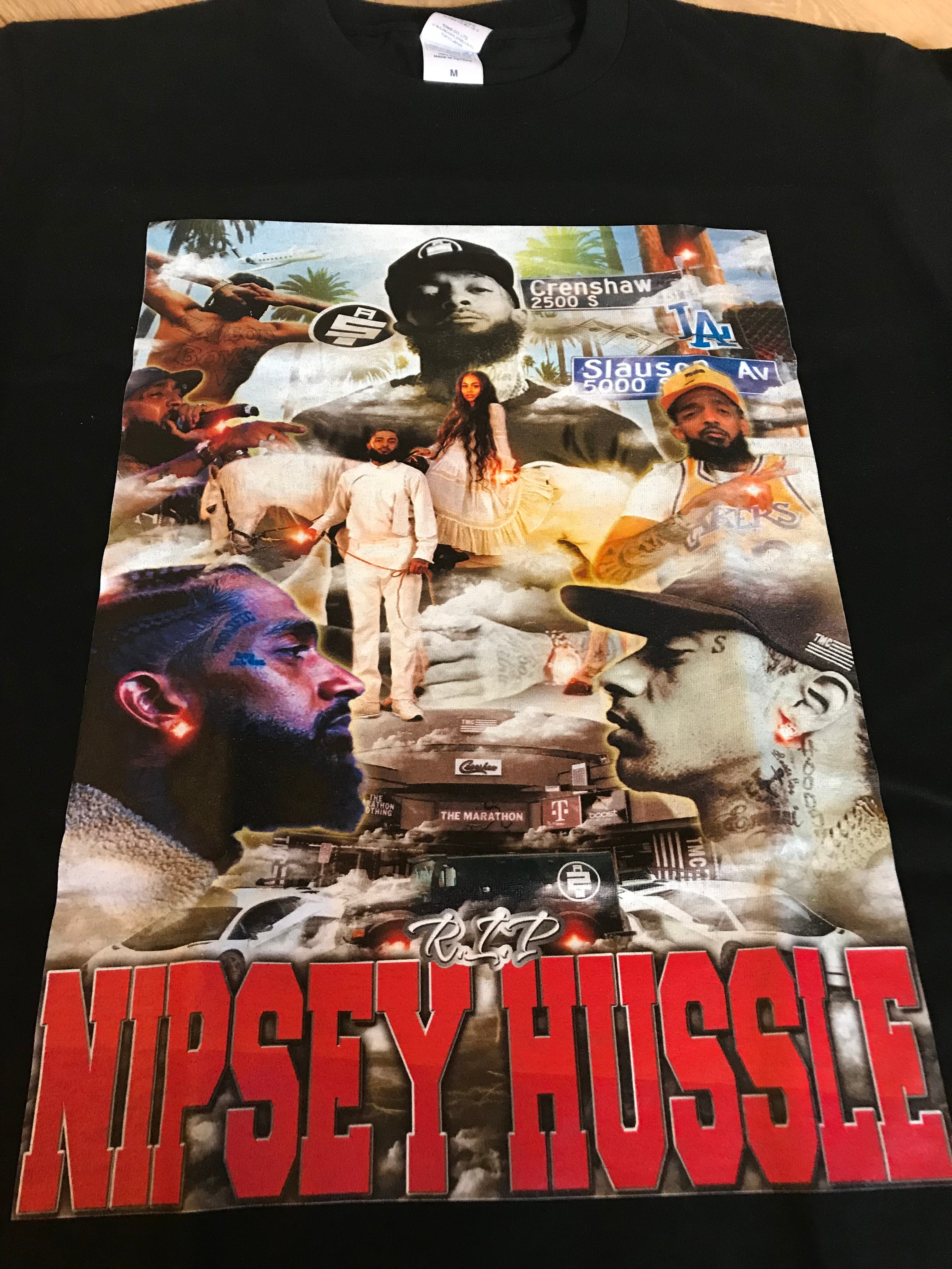 RIP【NIPSEYHUSSLE】メモリアルRAPTシャツ★ウェッサイ★