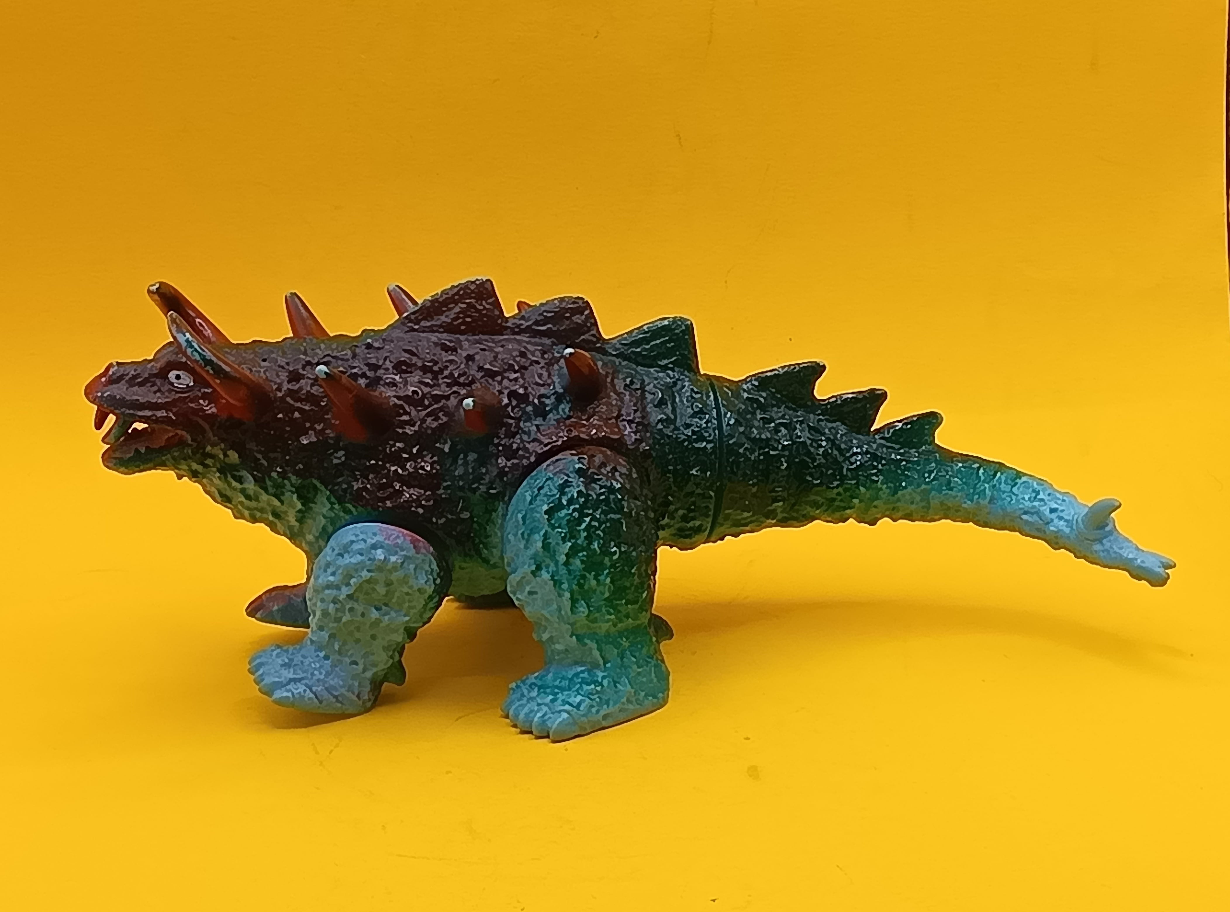 当時物】□ポピー キングザウルス マグネドン 足型付 ソフビ / 帰マン  