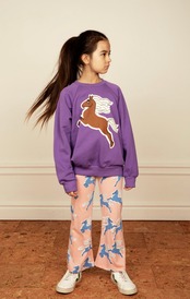 Horses sp sweatshirt （2272015599）"トレーナー" / purple ｛ mini rodini 22AW ｝