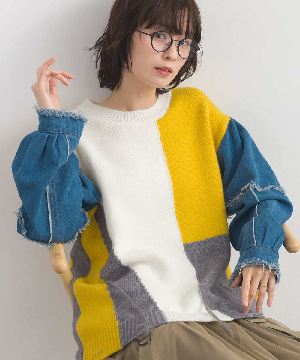 新品タグ付き♡ELLIE ハンドメイドロゴニット ブラウン ハンドメイドロゴニット【BROWN】 – ELLIE