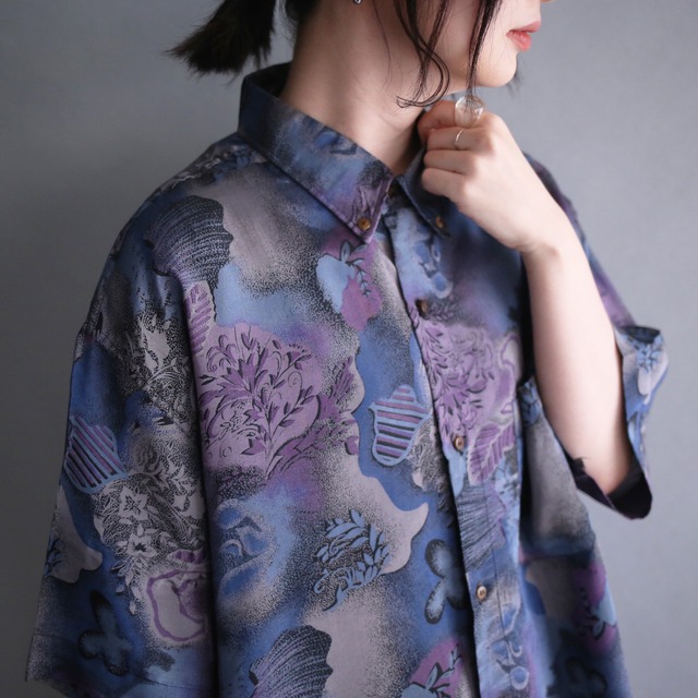 poison coloring art graphic loose h/s shirt