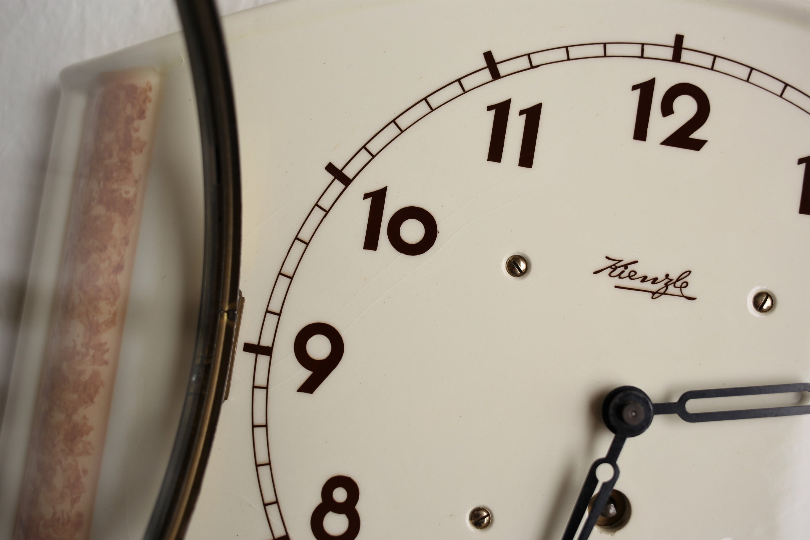 ドイツ アンティーク ヴィンテージ Kienzle 陶器製 壁掛け時計