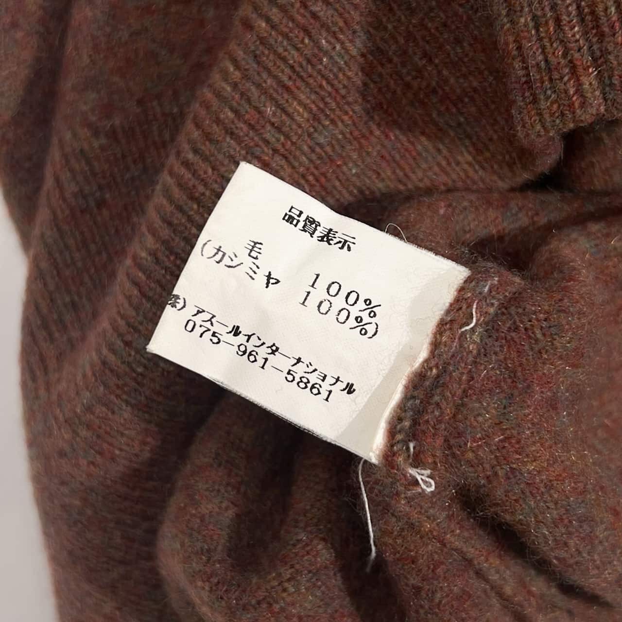 カシミヤ100% FAEROEIS フェローイズ ネップ ニット セーター L/レディース