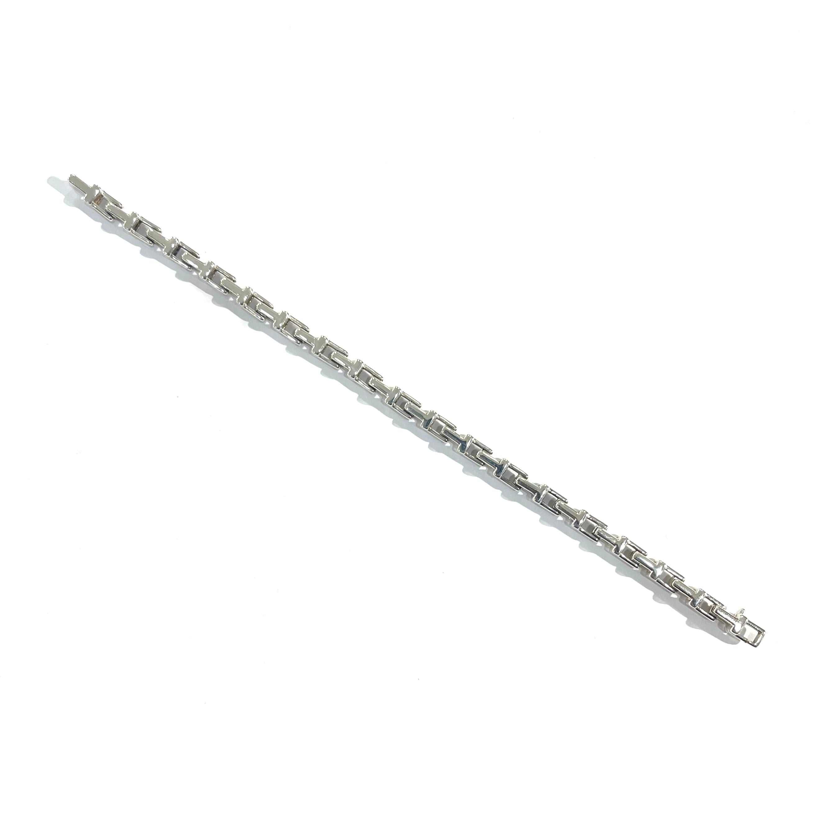 激レア【TIFFANY&CO. 】2492 Tモチーフ リンクシルバーブレスレット