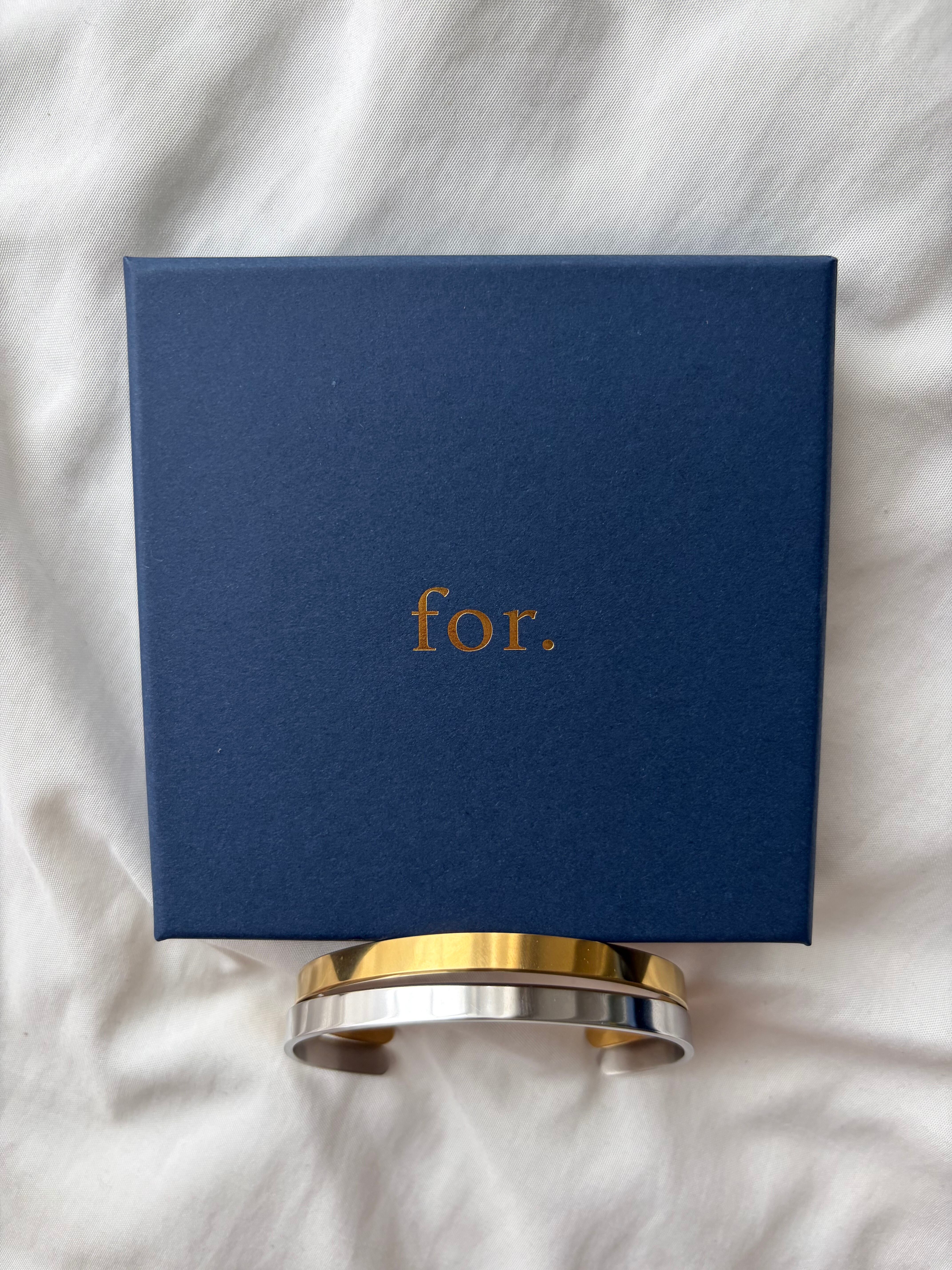 Link Bangle Gold【刻印無し|リンクバングル ゴールド | for.