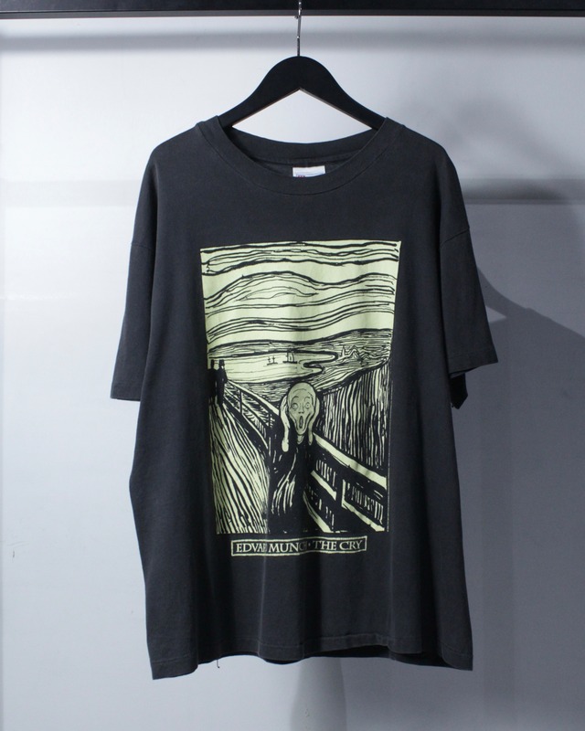 【Caka BLACK】90's “The Scream”Print Design Vintage T-Shirt
