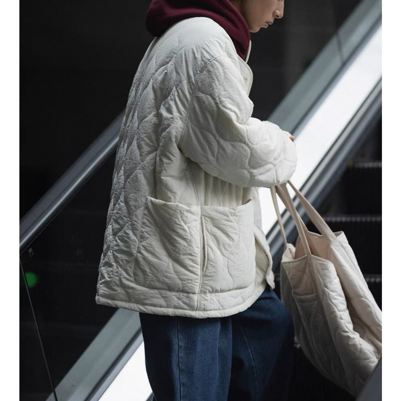 Oversized quilted liner jacket 1213 - 14