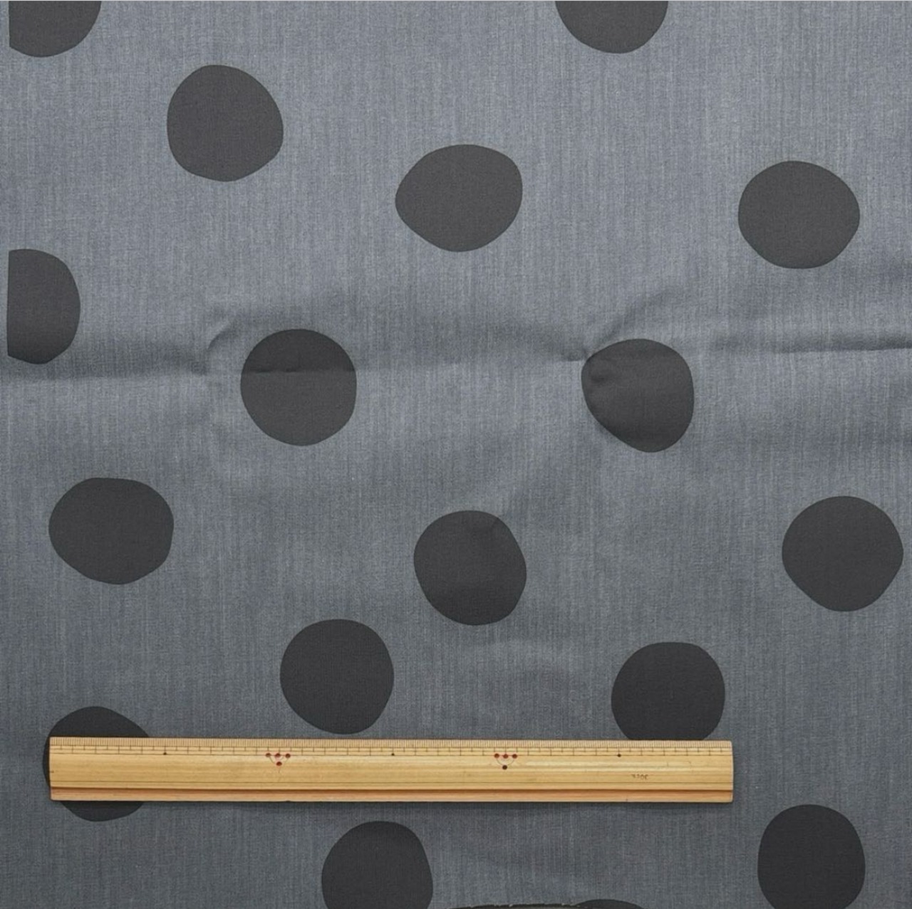 ★TC454◆3.5m◆製作事例あり◆綿100%6オンスデニム生地◆マレファブ◆水玉模様