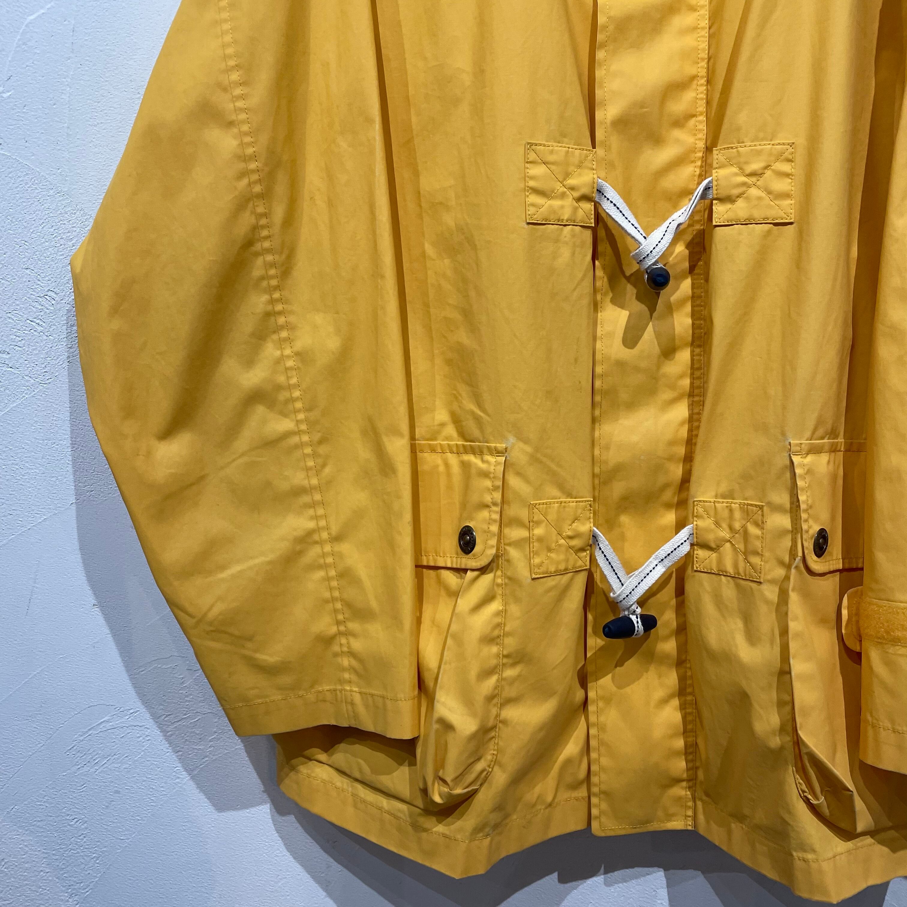 サイズM 【TOMMY HILFIGER 】トミーヒルフィガー　ナイロンジャケット　ダッフルコート　黄　古着　古着屋　高円寺　ビンテージ