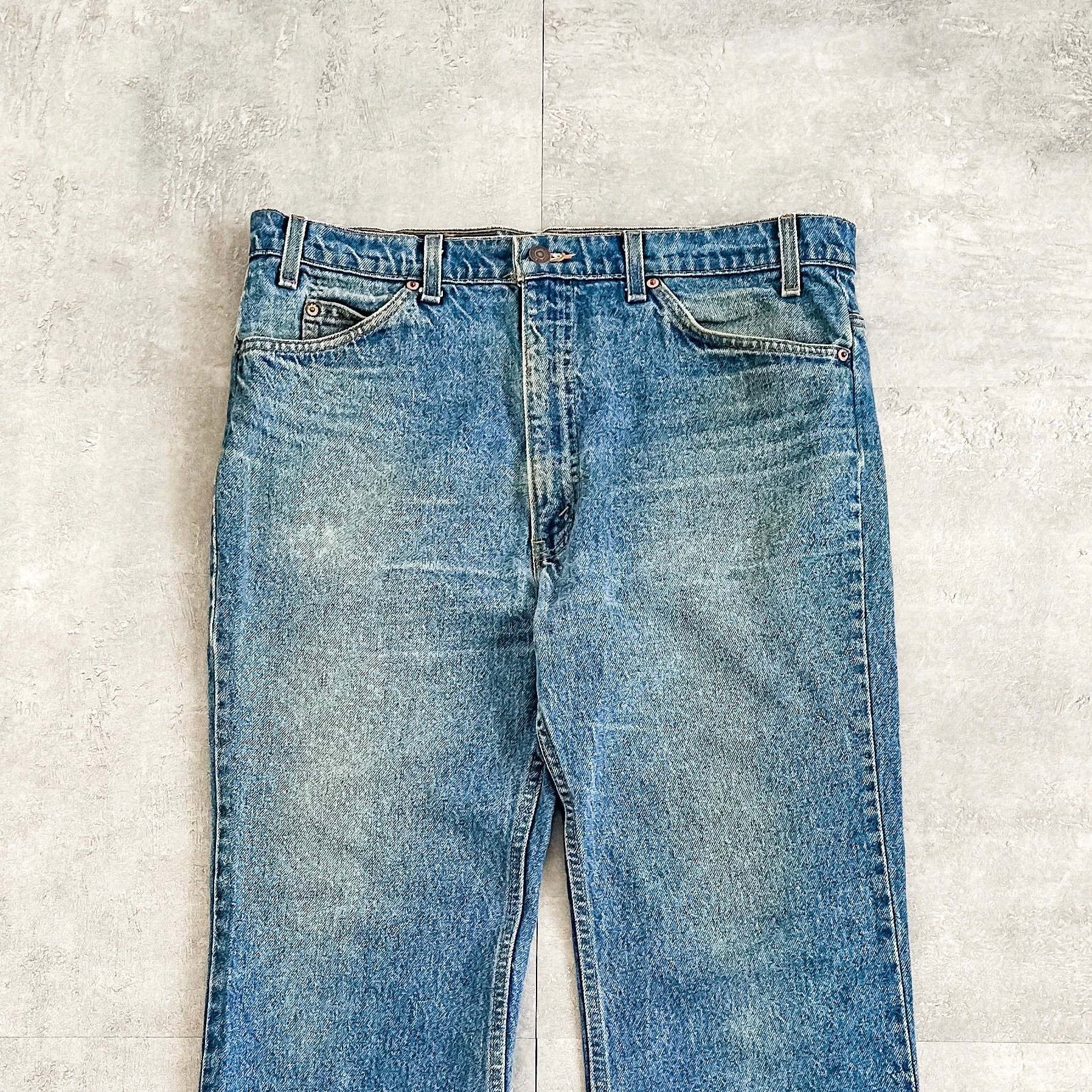 1990's Levi's 517 orange tab flare denim pants made in USA | cou