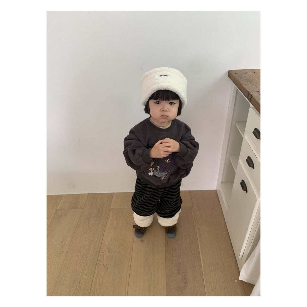 【取寄】PEPPER ボーピップスウェット｜冬服｜韓国子供服