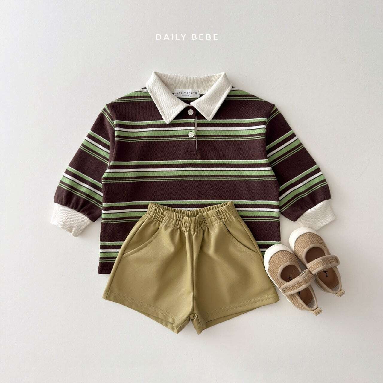 【取寄】Dailybebe 栗の実ポロシャツ｜秋服｜韓国子供服｜26/AT