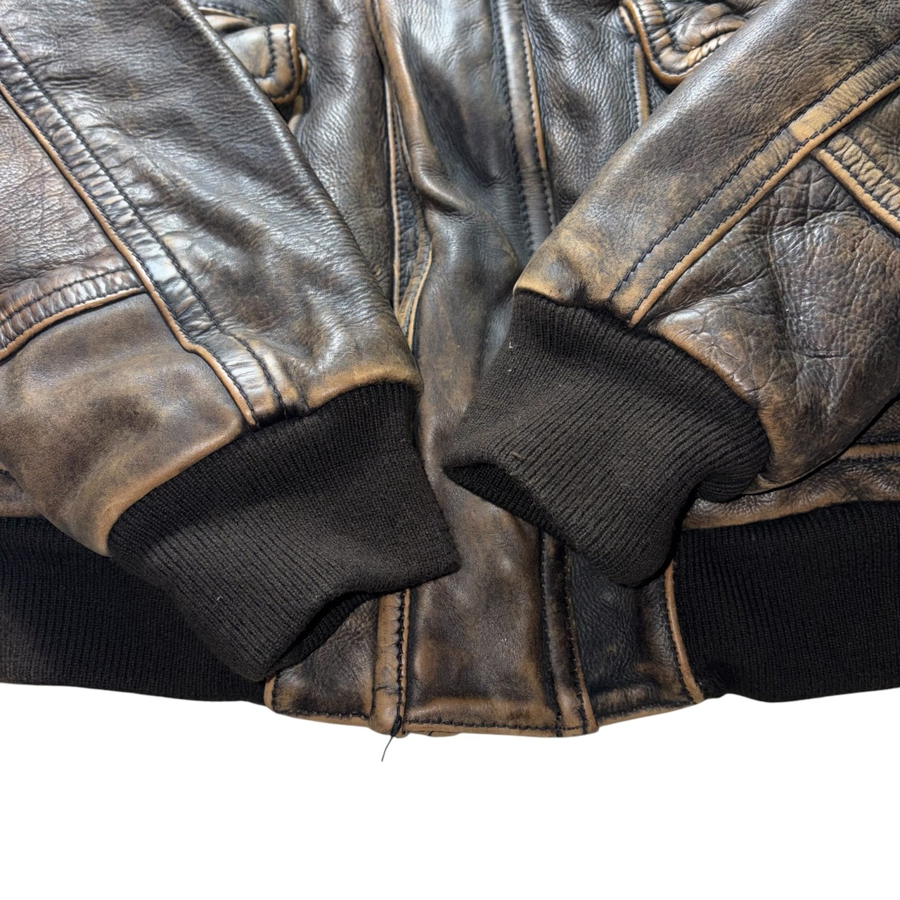 ABERCROMBIE & FITCH leather “ROLLINS JACKET”