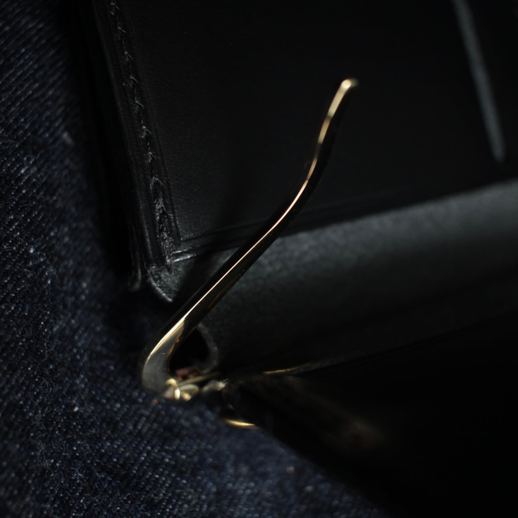 マネークリップ(ブラック/ブッテーロ,ワルピエ社 ) | 6T leatherworks