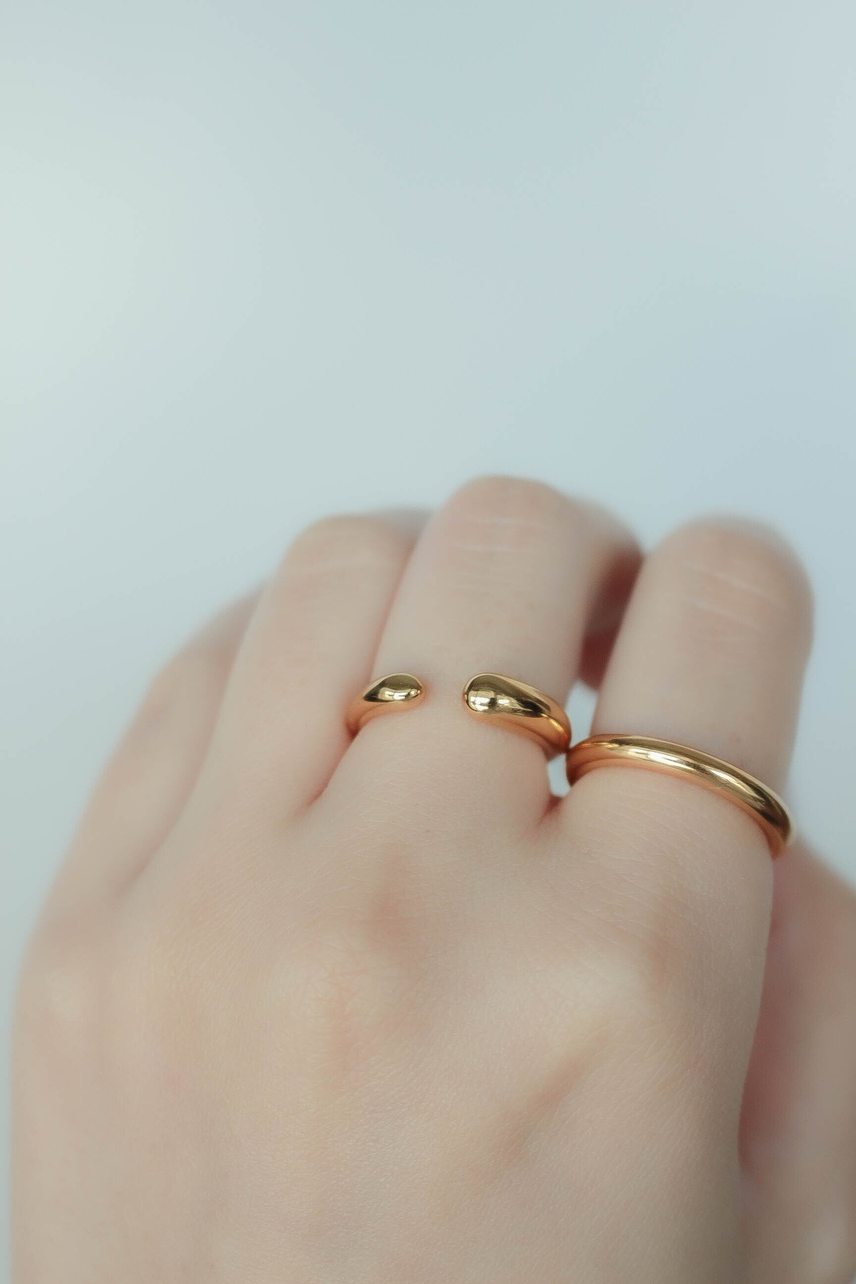 Open Drop Ring | ebine(エビネ)|金属アレルギー対応アクセサリー
