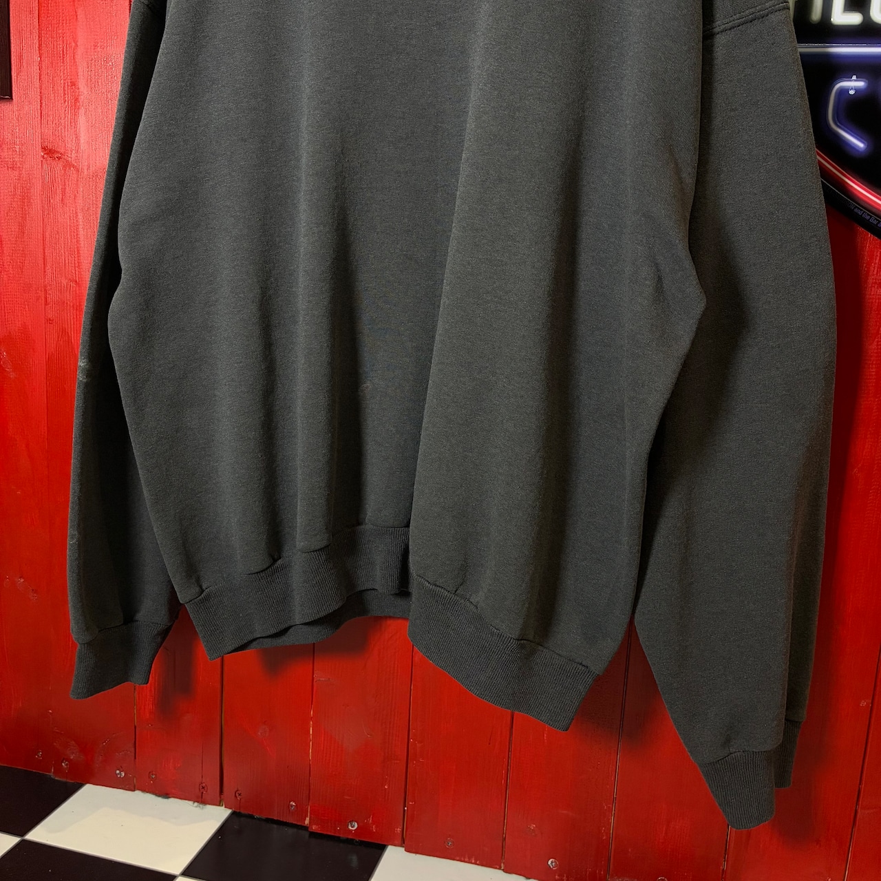 CROCES TOPHAT Barヴィンテージスウェット　ブラックフェード　バックプリント