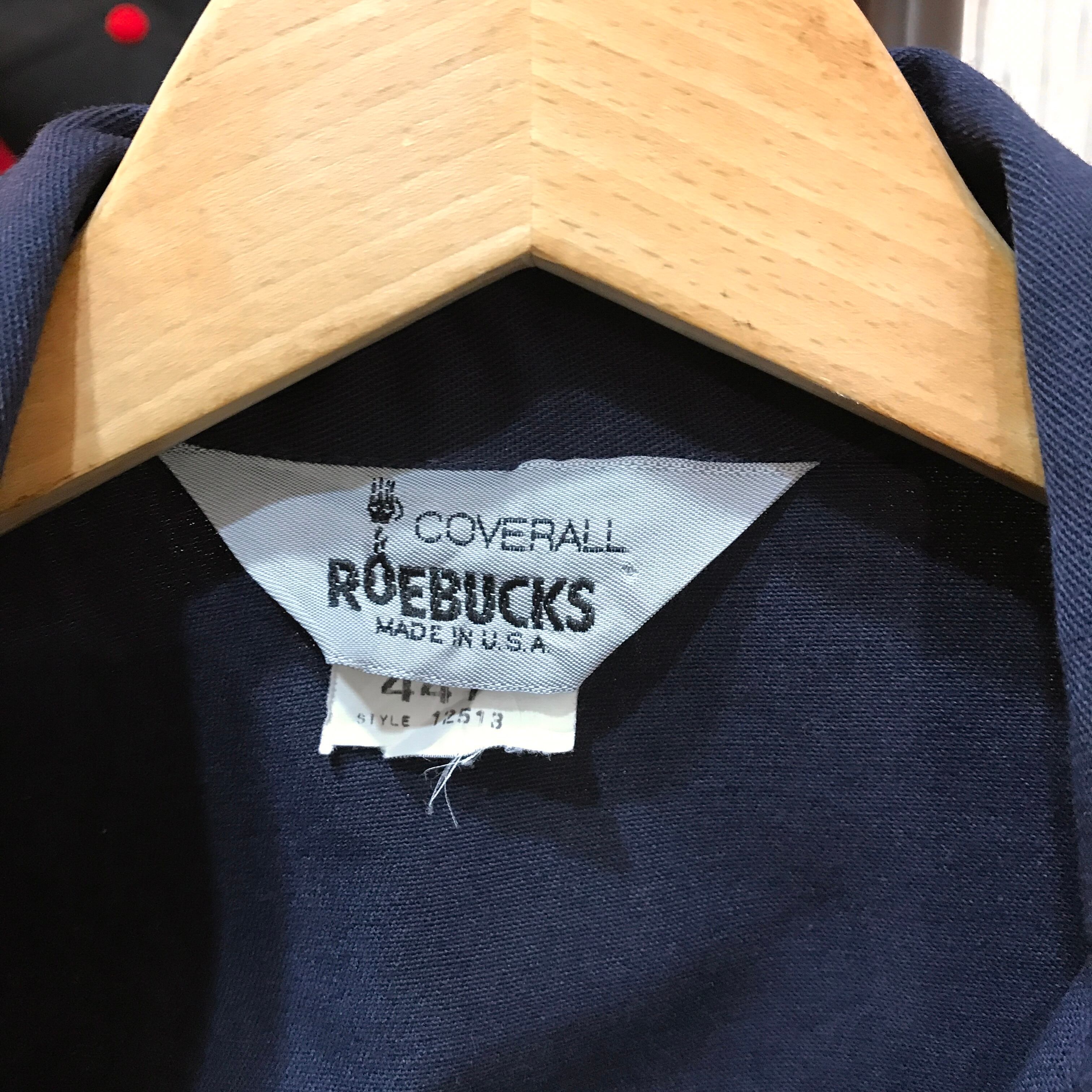 【希少】【古着】RöEBUCKS ローバックス ネイビー つなぎ オールインワン ROEBUCKS ローバックス つなぎ 3XL 古着 (1858) | 温古着新