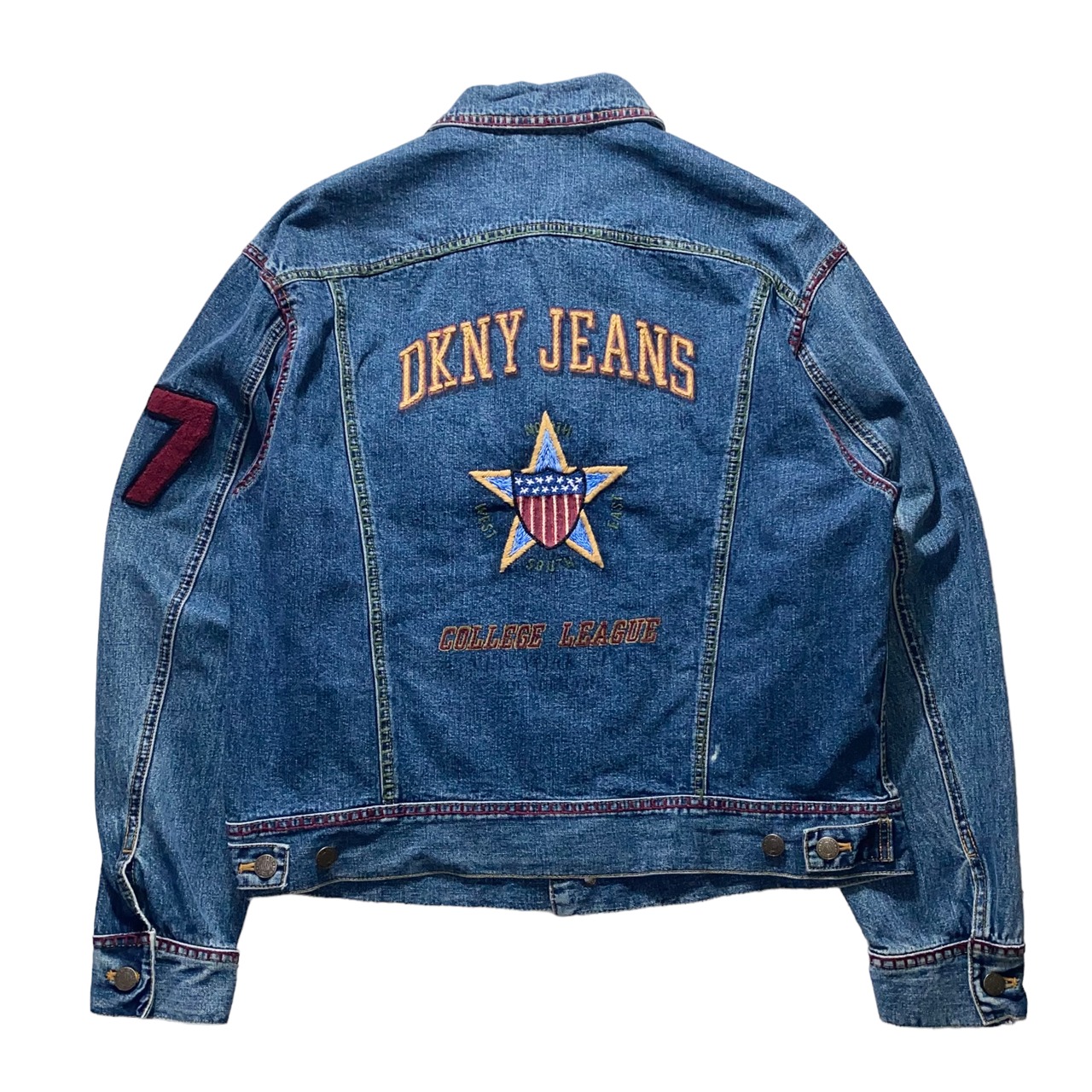 vintage DKNY patched denim jacket type “Lee 101-J”