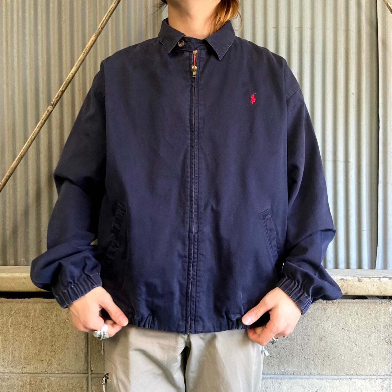 90年代 ラルフローレン スイングトップ メンズXL相当 古着 90S ビンテージ ヴィンテージ Ralph Lauren ネイビー  紺色【ブルゾン・ジャケット】【CS2209-30】 | cave 古着屋【公式】古着通販サイト powered by BASE