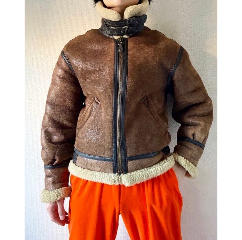 90s〜00s made in usa b-3 real sheep skin leather jacket | protocol