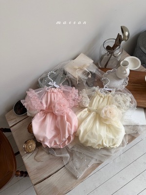 予約 : Misha suit (with flowers)〔marron〕