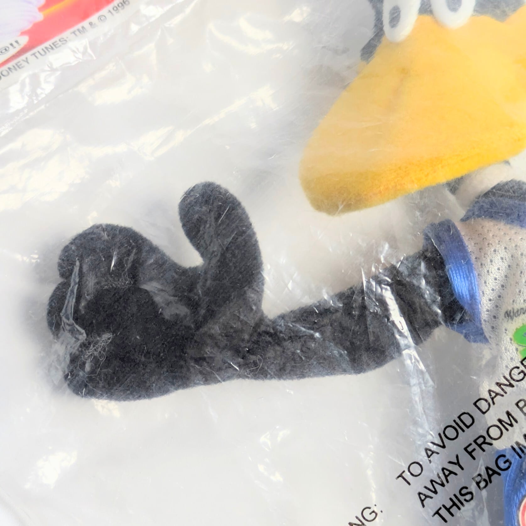 ☆VINTAGE 1996☆【 Looney Tunes ( ルーニーテューンズ ) / Space Jam 】 ダフィー・ダック McDonald's ミールトイ / ぬいぐるみ / プラッシュ 〚アメリカン雑貨 アメトイ〛