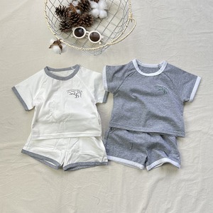 【BABY&KID】夏作カジュアル恐竜柄半袖セット