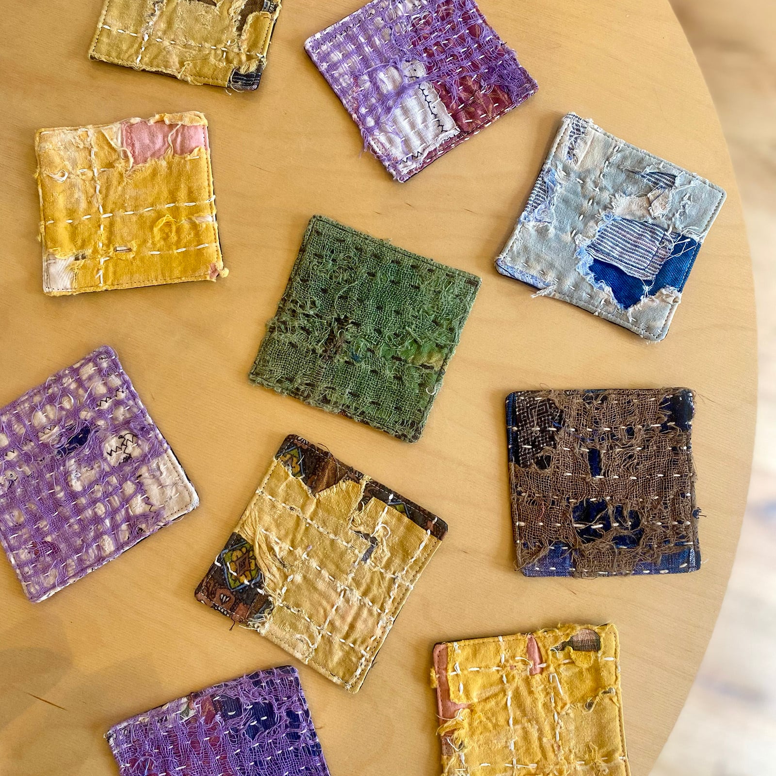 刺し子BOROコースター / MURE-群 | millvalley