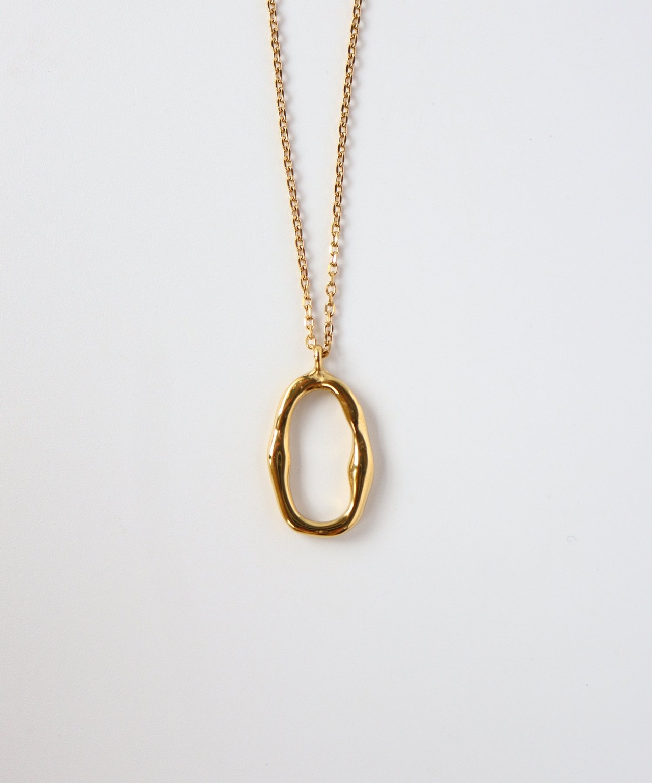 オーバルフレームネックレス/019312