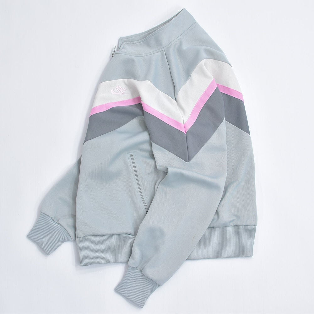80s NIKE ナイキ ロゴ刺繍 切替デザイン トラックジャケット 80s NIKE ナイキ ロゴ刺繍 切替デザイン トラックジャケット