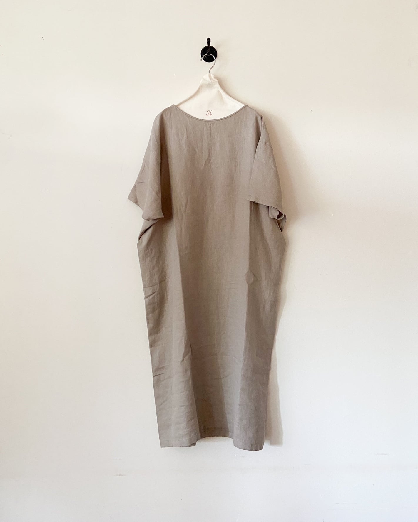 evam eva リネンドルマンワンピース　linen dolman one-piece