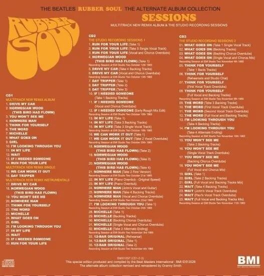 5/22独占先行発売！THE BEATLES / RUBBER SOUL : SESSIONS - ALTERNATE