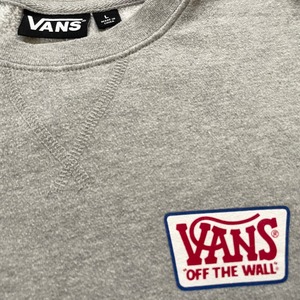 【VANS】バックプリント ワンポイント ロゴ プリント スウェット トレーナー VANS OFF THE WALL サイズL  バンズ US古着