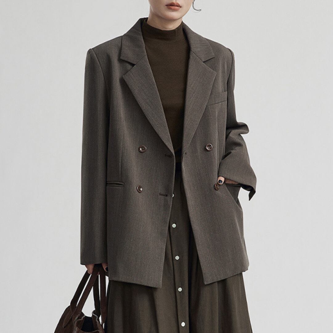 ダブルブレスト オーバーサイズ ジャケット 00488