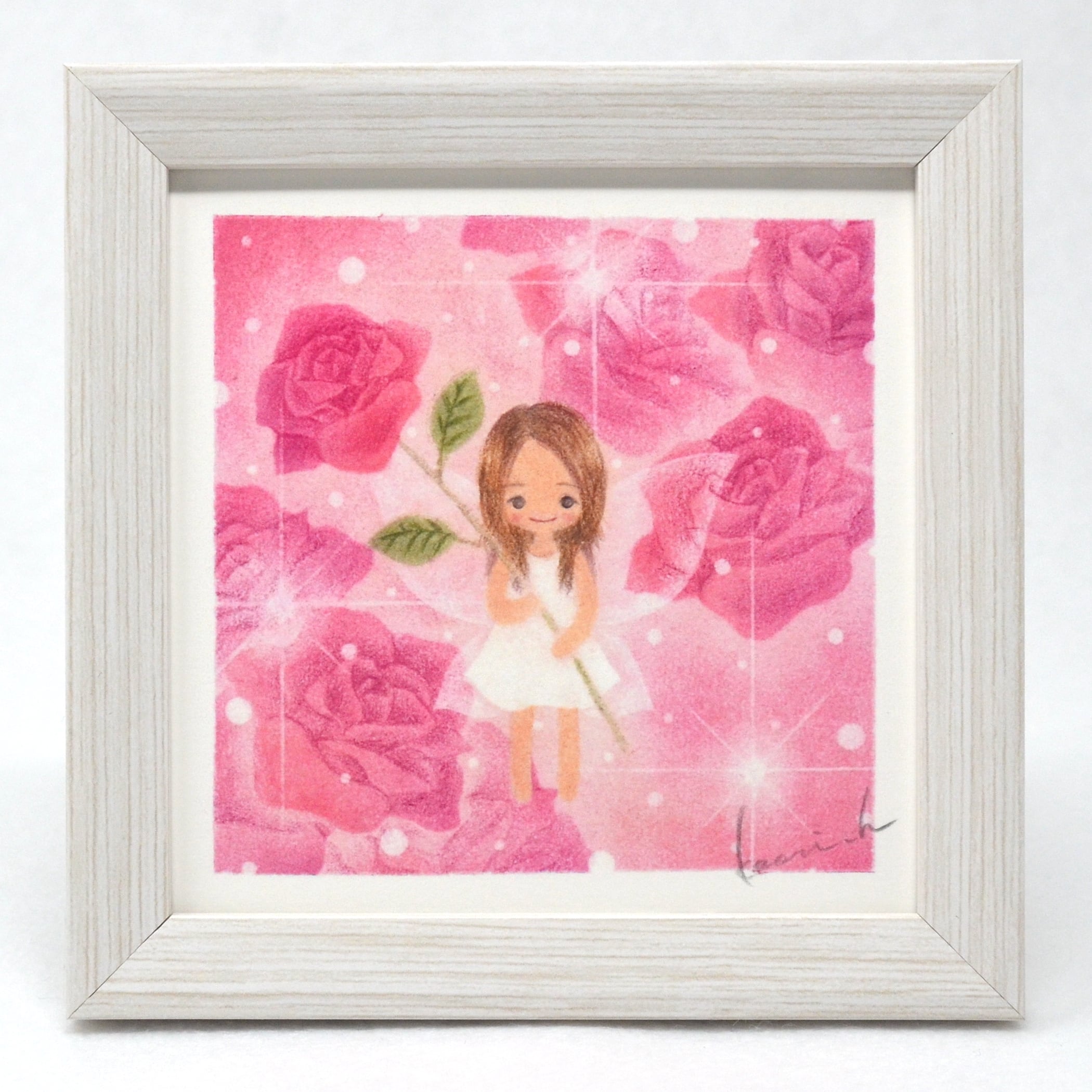 ウエスティ① ［手書き］原画 パステル画 やすかっ 