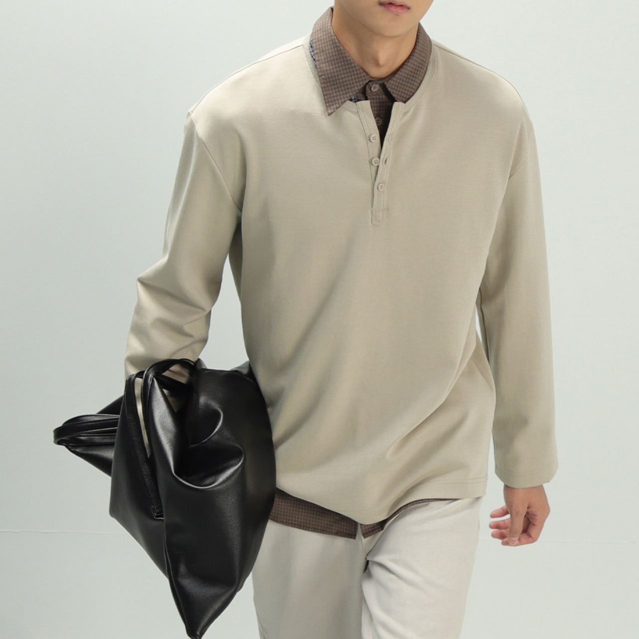 ヘンリーネックロングスリーブトップス　TB1837・画像8