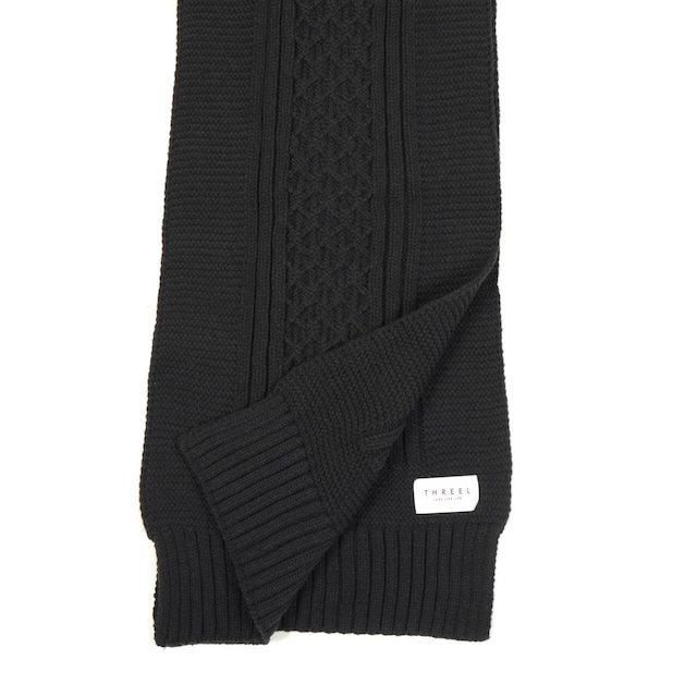 Repreve(R) Cable Knit Stole BLACK (TL001-ST)