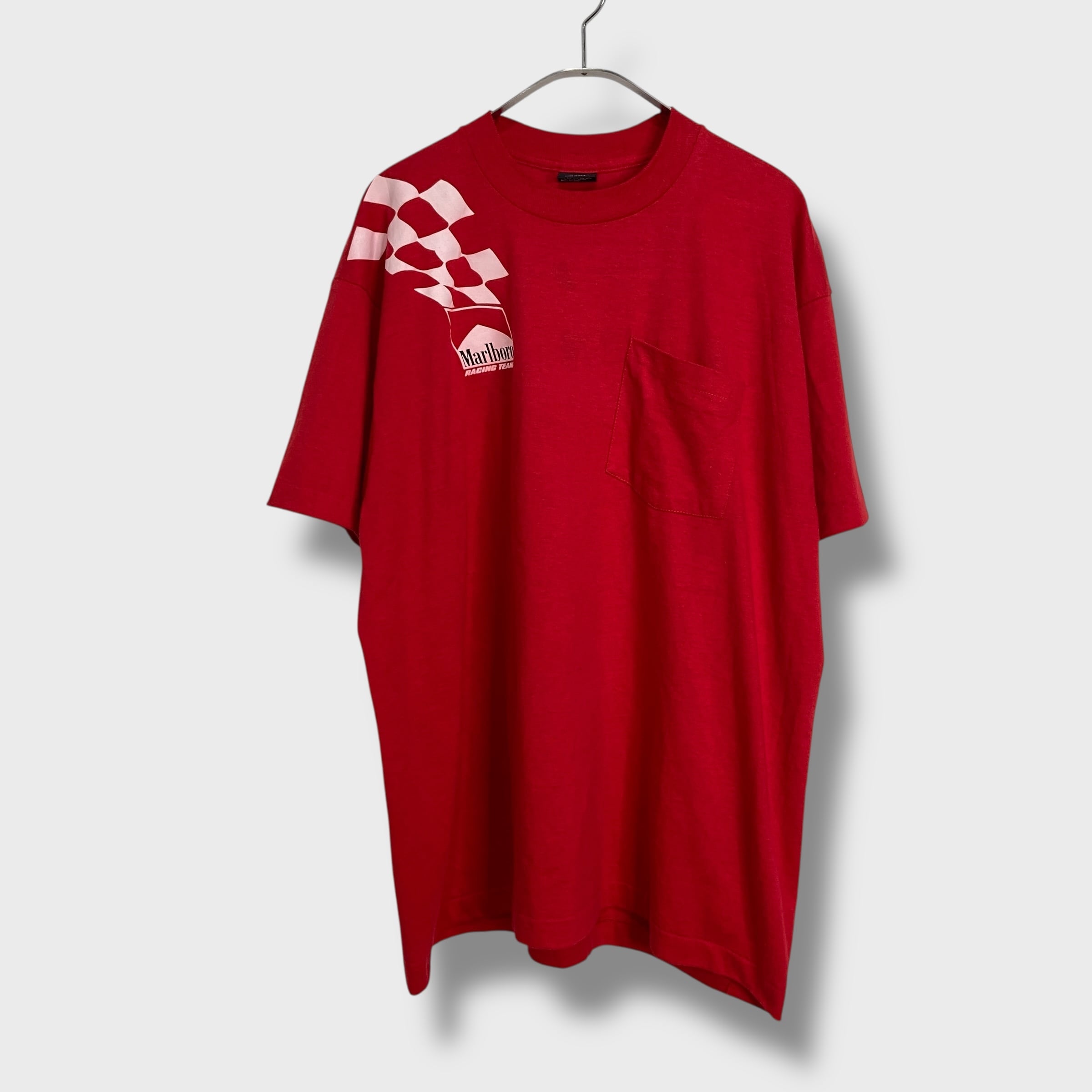 90s Marlboro ポケットTシャツ マルボロレーシング 赤 XL | 古着屋 Uan