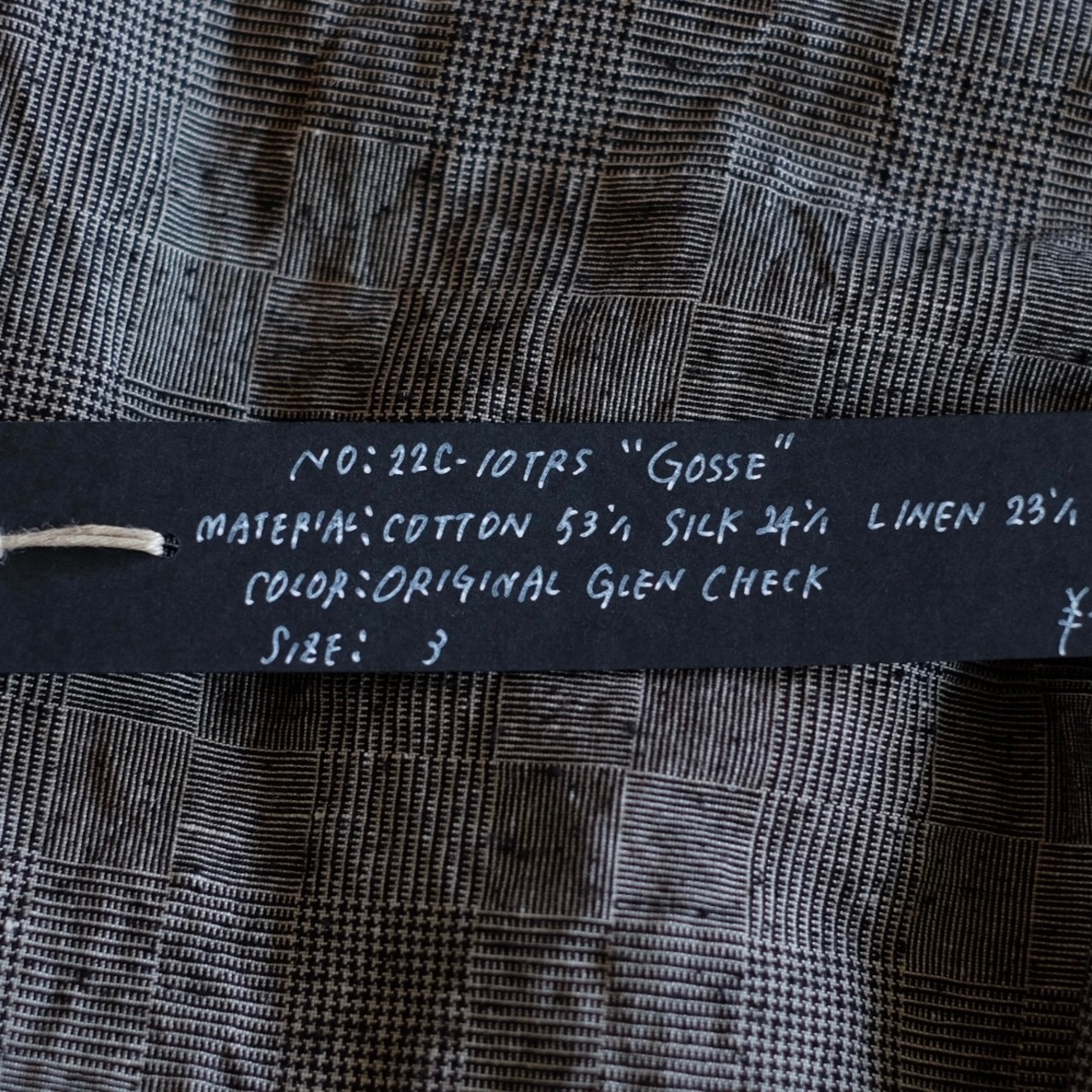 KLASICA GOSSE ORIGINAL GLEN CHECK | STRAYSHEEP ONLINE