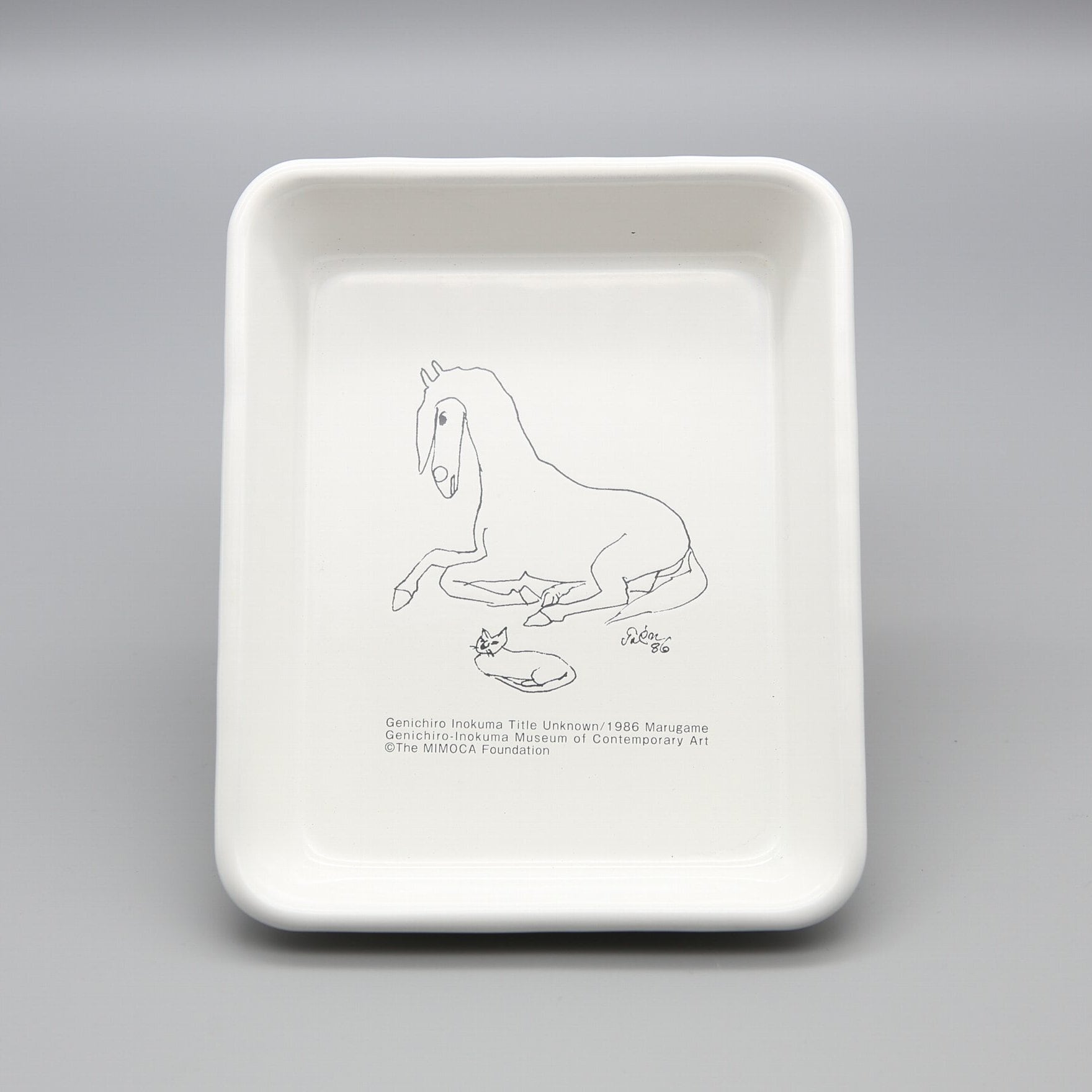 野田琺瑯コラボ オリジナル商品】いのくまさんの琺瑯「馬
