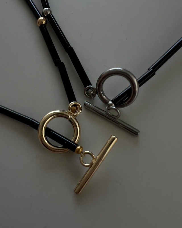 316L Bamboo beads necklace (N210)