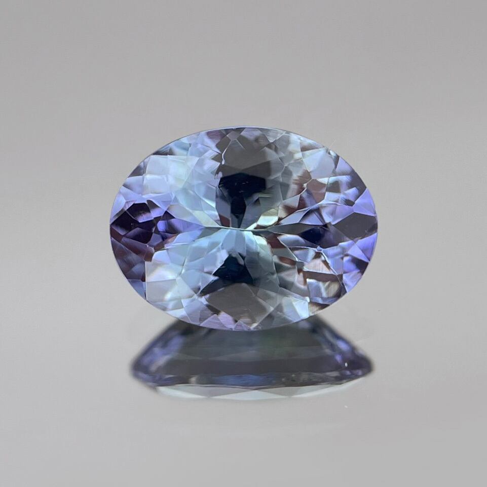 ソ付 高品質 1.523ct 非加熱 タンザナイト ルース バイカラー系